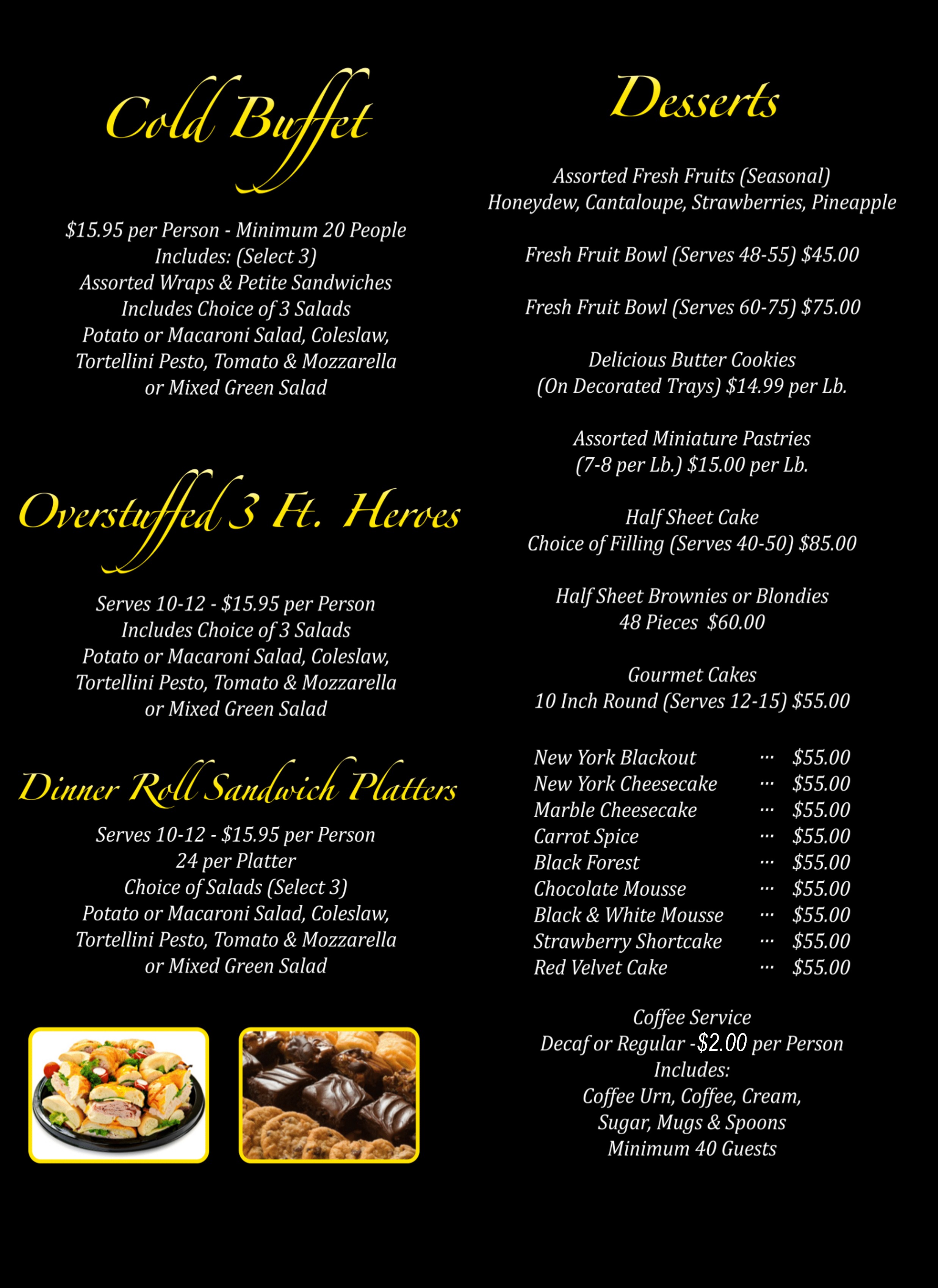 A World of Foods Cold Buffet dessert coffee 1172024